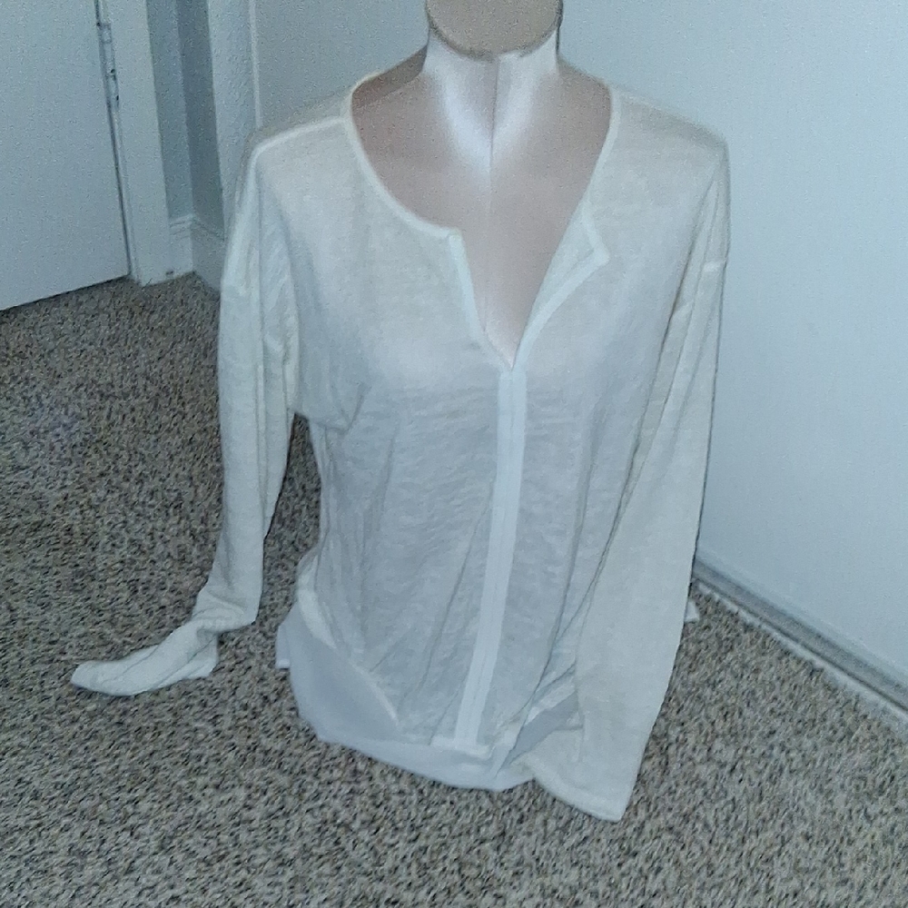 Sanctuary Off-White Long Sleeve Top